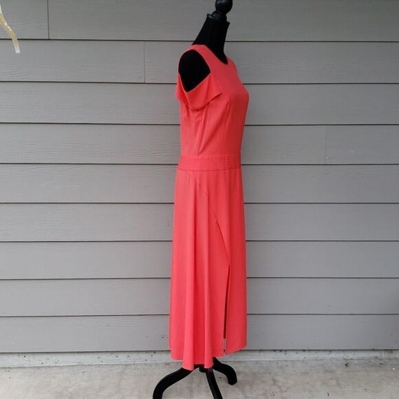 Halston Poppy Cold Shoulder Dress -8 - Picture 3 of 8